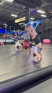 Bouncy ball activities with the guys 🤸🏽‍♂️ #Tumbling #Tricking #NinjaKidz #Gym #Action #ActionPark #Flips #Bounce | Domitrick