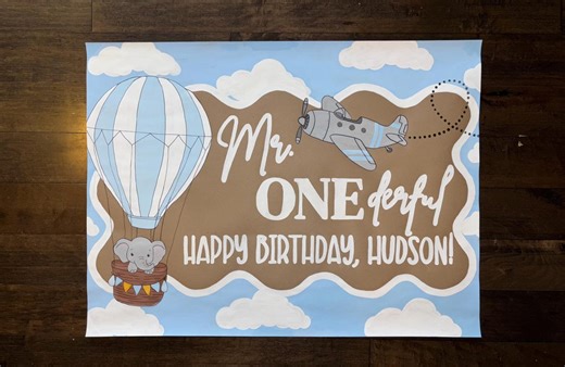 Hand-painted Birthday Banner: Custom Butcher Paper Sign - Etsy