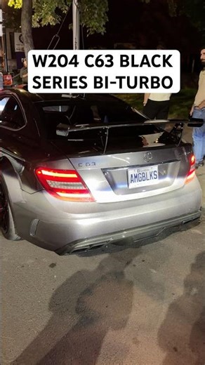 SUPER RARE BI-TURBO W204 C63 BLACK SERIES #c63 #biturbo #mercedes #blackseries