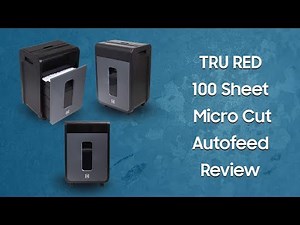 Tru red Paper Shredder 100 Sheet Review