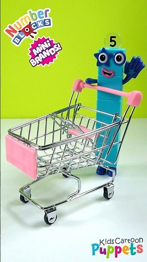 Numberblocks Goes Grocery Shopping | Fun Mini Brands Learning | Like & Subscribe 🥰