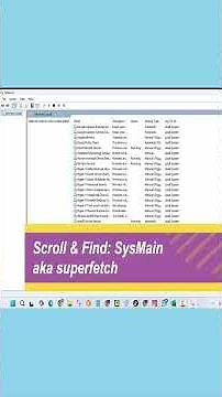 Speed Up Windows 11 FAST! Disable SysMain in 30 Seconds 🚀