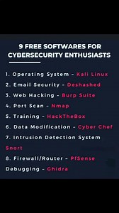 9 Free software for #Cybersecurity. #cybersecurity #CybersecurityAwarenessMonth #cybersecurityawareness #view #viewers #tech #technology #study #internet | NetPoint NZ