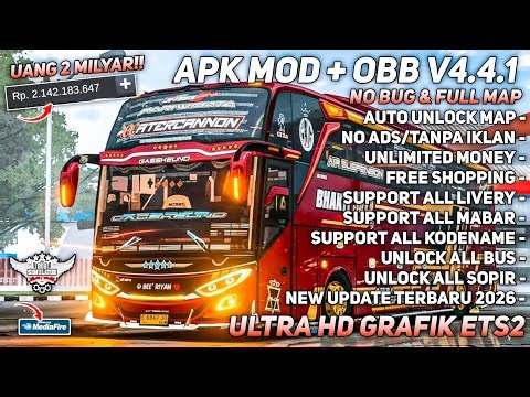 UPDATE BUSSID 4.4.1!! APK + OBB BUSSID V4.4.1 UNLIMITED MONEY TERBARU 2026 | SUPPORT SEMUA APK