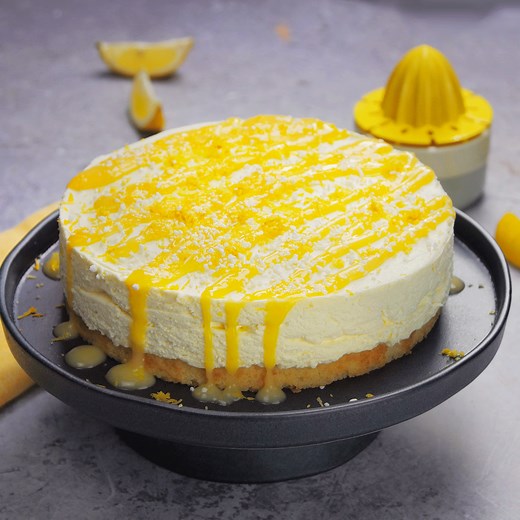 Zesty lemon drizzle cheesecake recipe