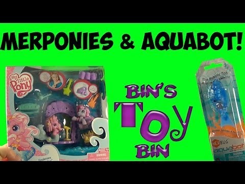 My Little Pony MERPONIES G3 Pinkie Pie & Star Song + HexBug AQUABOT Fish! Review by Bin's Toy Bin