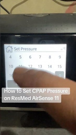 how to set CPAP pressure on the ResMed AirSense 11#CPAP #ResMed #AirSense11 #SleepApnea #CPAPGuide