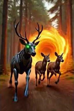 Transformer Deer – The Speed Guardian | Robot Deer Saving Animals From Natural Disasters. #shorts