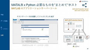 "MATLAB x Python 応用" - Python ユーザーのための最適 AI ワークフロー構築 虎の巻