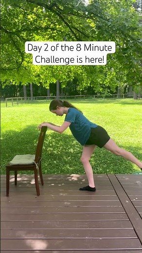 Day 2: 8 Min Barre Glutes+ Thighs 🍑 | One-Sided Burnout + Standing Sculpt #8minutechallenge