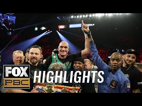 Tyson Fury TKO's Deontay Wilder for heavyweight title | FULL HIGHLIGHTS | PBC ON FOX