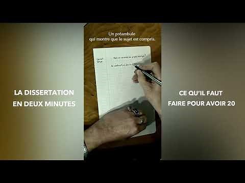 Tutophilo #9. Une dissertation exemplaire en 2 minutes.