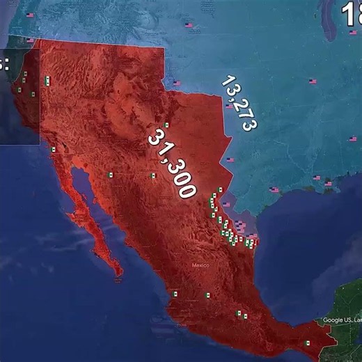 Mexican American War Edit #history #shorts #mapping #maps