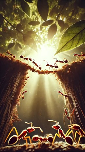 Did You Know Ants Can Form Bridges Using Their Bodies? #facts