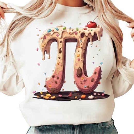 Sweet Dripping Pi Symbol Math T Shirt, Geeky Dessert Graphic Tee (digital Download) - Etsy