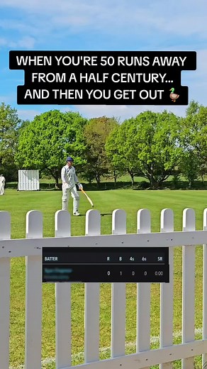 Cricket's Funny Moment: Close Call for a Half Century