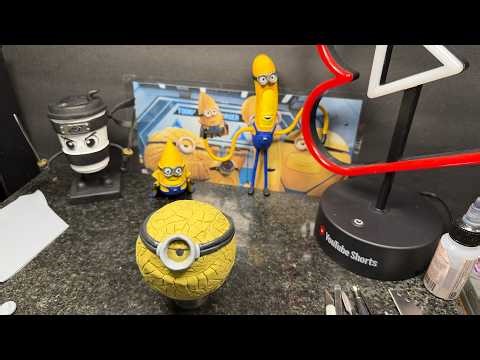 Making Mega Minion Jerry from Despicable me with Polymer Clay #clayartwork #minions
