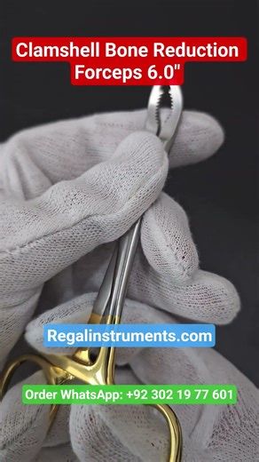 Clamshell Bone Reduction Forceps 6.0" #regalimpex #spinesurgeon #orthopedics #spinesurgeon #usa