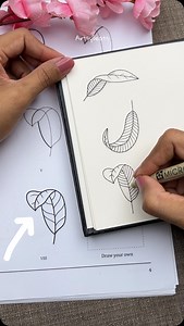 43K views · 518 reactions | How to draw curved leaves  ...