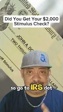 How To Check If Your $2,000 Stimulus Is Coming!