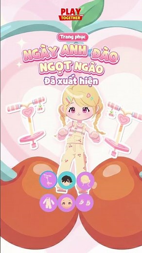 🍒 Ngọt ngào như quả anh đào vừa chín - Trang phục Ngày anh đào ngọt ngào đã xuất hiện Play Together