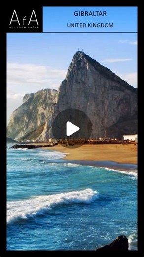 All from Above on Instagram: "Gibraltar is a British Overseas Territory and city located at the southern tip of the Iberian Peninsula, on the Bay of Gibraltar, near the exit of the Mediterranean Sea into the Atlantic Ocean (Strait of Gibraltar). It has an area of 6.7 km2 (2.6 sq mi) and is bordered to the north by Spain (Campo de Gibraltar). The landscape is dominated by the Rock of Gibraltar, at the foot of which is a densely populated town area, home to some 32,688 people (2022 estimate), prim