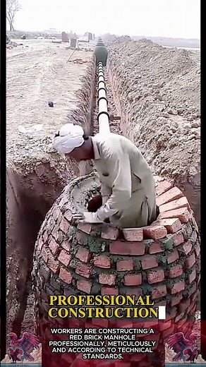 Manhole Construction Worker || Construction Engineering