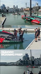 Getting ready for another day #ETNZ #americascup #AC75