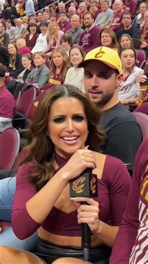 NBA Reporter Interviews Fan - Rocket Mortgage FieldHouse #nba #nbahighlights #clevelandcavaliers