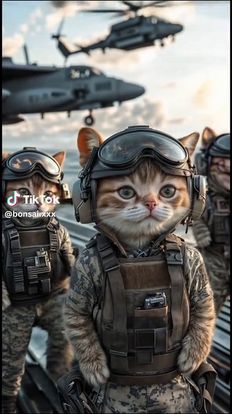 Navy Cat AI Compilation