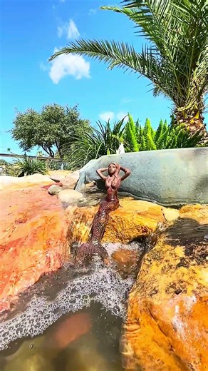Fresh Look at Front-Yard Pondless Waterfall in Galveston! 🌊🏖️