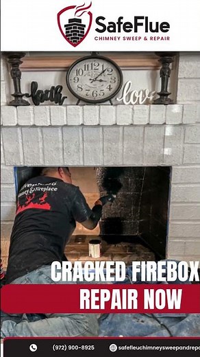If your firebox is cracked or crumbling, it’s more than just an eyesore