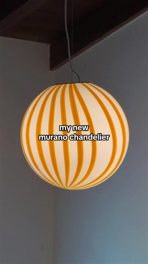 i’ve had this pendant saved in my pinterest board for 3 years now. thank you @Vetro • Original Murano Lamps it’s better than i imagined!!!! 🧡💛