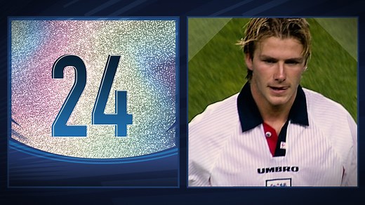 World Cup countdown: David Beckham sent off against Argentina in 1998