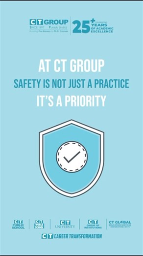On this World Day for Safety and Health at Work, let’s pledge to build safer workplaces every day! At CT Group, safety isn’t just a practice — it’s a priority. Stay safe, Stay strong!✨ | CT Group Of Institutions