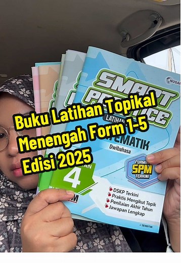 Sumber praktis terbaik yang ditulis berdasarkan Dokumen Standard Kurikulum dan Pentaksiran (DSKP). Khusus untuk pelajar sekolah menengah tingkatan 1 sehingga 5. Pelbagai bentuk aktiviti dalam buku ini disusun mengikut topik dan berformat Ujian Akhir Sesi Akademik terkini bagi membantu murid-murid mengukuhkan pemahaman dalam subjek yang dipelajari dengan lebih mudah dan berkesan. Available untuk 9 subjek sekolah menengah. #uasasekolahmenengah #bukulatihan #bukulatihansekolahmenengah