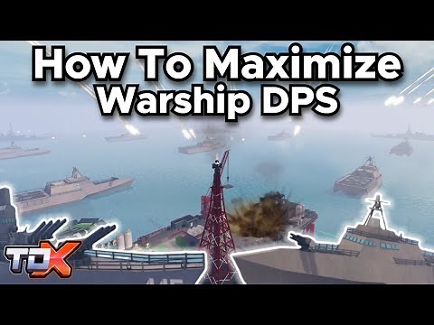 How To Maximize Warship DPS on Oil Rig (28 Warship Placement) - Tower Defense X/TDX Roblox