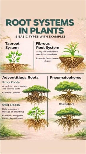 Root system in plants #cellreference #biology #plantbiology #animation #roots #trendingshorts