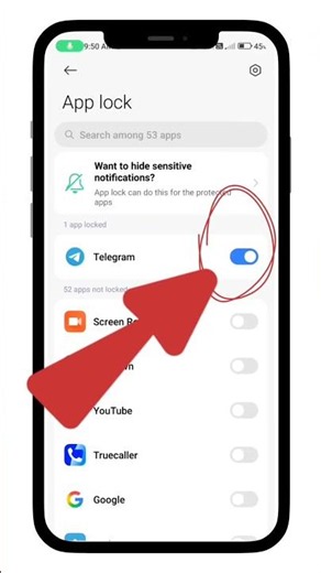 Telegram App Ka Lock Kaise Hataye😱 l Telegram Lock ko Remove Kaise Kare ? #shorts