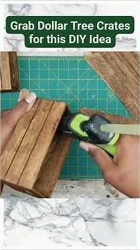 🔥GRAB Dollar Tree Wood Crates for This Clever DIY Idea! #dollartreediy #shesocraftdee #shorts