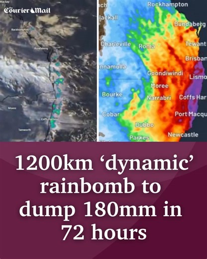 The system is rapidly evolving with 100mm forecast for Brisbane while flood warnings are active further south. Latest: https://bit.ly/45FlRno | Albert & Logan News