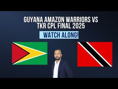 LIVE: CPL 2025 Final Watch Along | Guyana Amazon Warriors 🆚 Trinbago Knight Riders | CPL T20 Live
