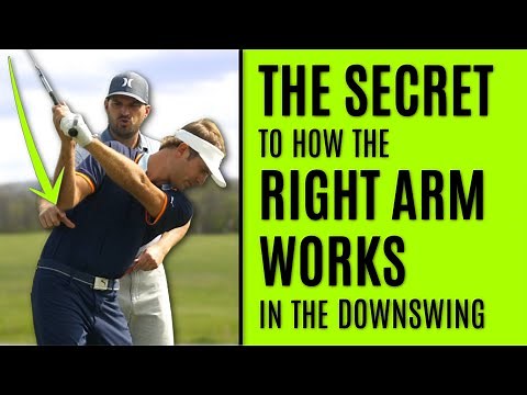 GOLF: The Secret To How The Right Arm Works In The Downswing