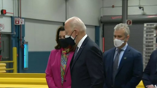 Biden tours Pfizer plant in Michigan