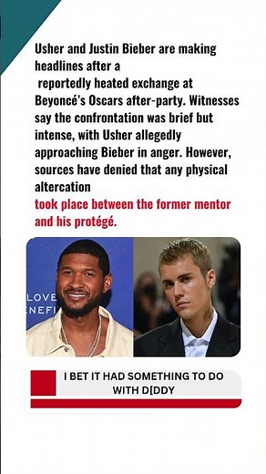 Usher and Justin Bieber Clash at Beyoncé’s Oscars After-Party!