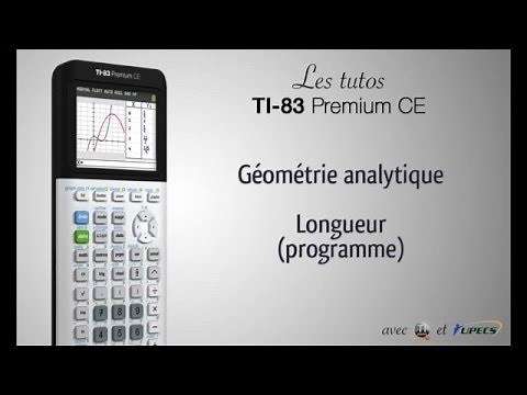 Tutorial TI-83 Premium CE : Longueur d'un segment (programme)