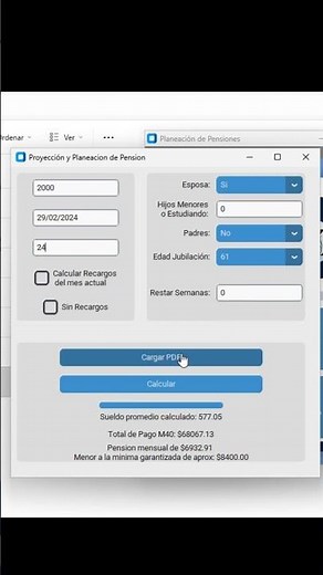 Cacluladora automatica modalidad 40 #excel #pension #imss #ley73 #calculadora#modalidad#40