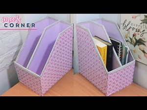 Book Shelf Organizer DIY || Recycle Laptop Box into a Book SHELF