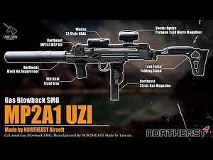 【Airsoft ＃135】NORTHEAST UZI MP2A1 GBB SMG | 老槍風采搭配現代化套件