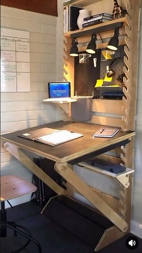Modular Sitting/Standing desk & Drafting Table. #makersgonnamake